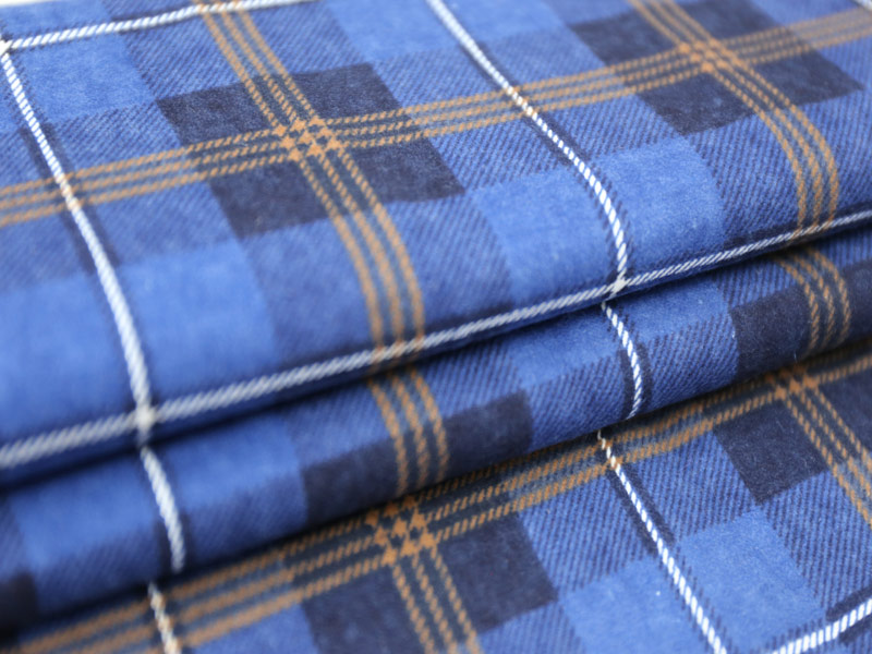 Check Pattern Cotton Flannel Fabric for Shirts and Pajamas